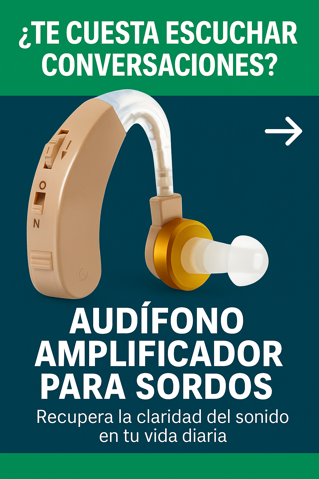 Audifono Amplicador para Sordos