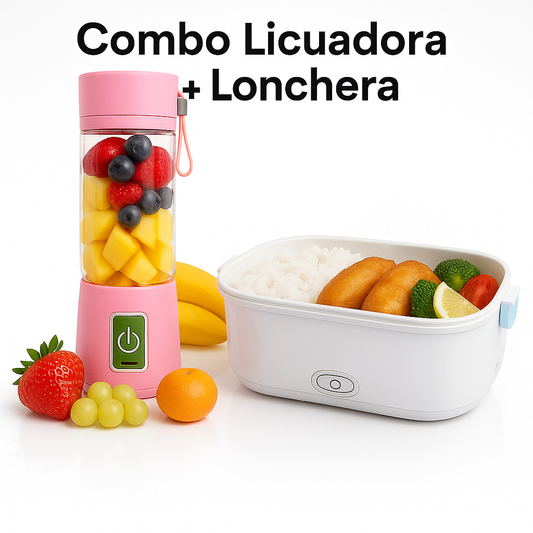 Combo lonchera eléctrica y licuadora