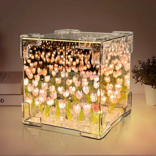 Lampara Tulipanes 30 Flores Luz LED Decorativa Ecuador