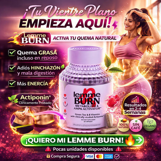 Lemme Burn 60 Unidades - Quema Grasa Suplemento Fitness