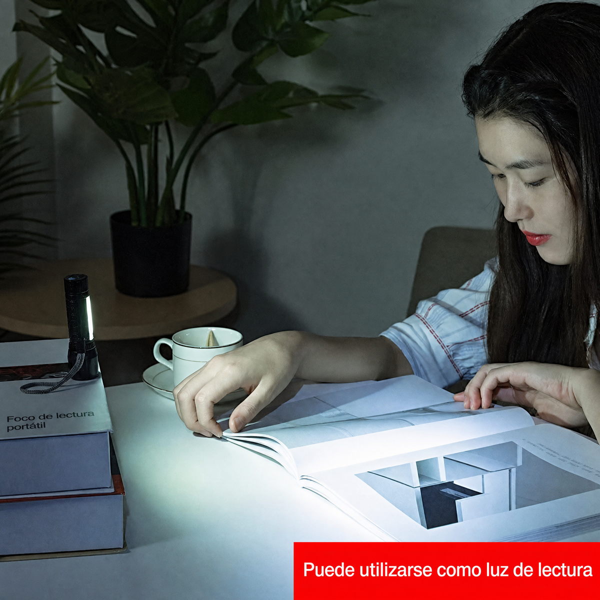 Linterna táctica recargable - modos de luz