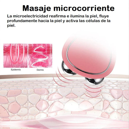 Masajeador facial microcorriente
