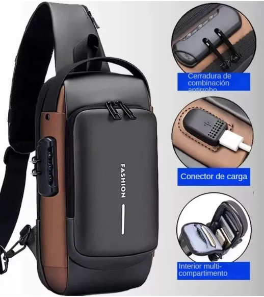 Mochila Antirobo Impermeable con USB - Seguridad y Estilo para Viajes