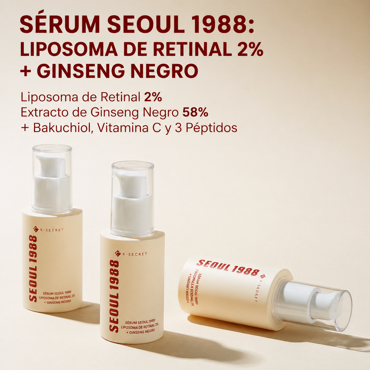 Seoul 1988 Serum 30ml - Tratamiento Antiedad Facial Premium