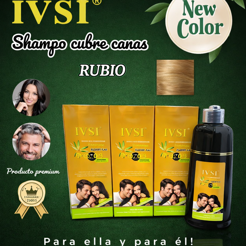 Shampoo Cubre Canas IVSI 400ml - Cobertura Natural Premium