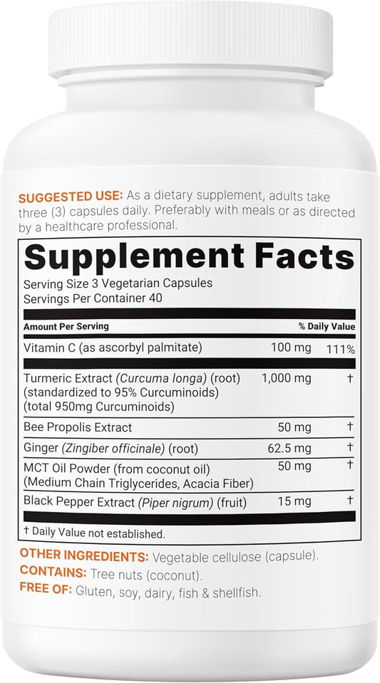 Turmeric Curcumin - 60 Cápsulas