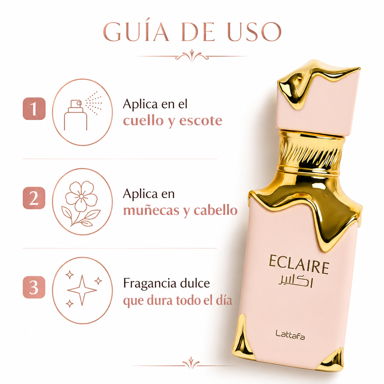 Eclaire Lattafa - Guia de Uso Aplicacion Ecuador