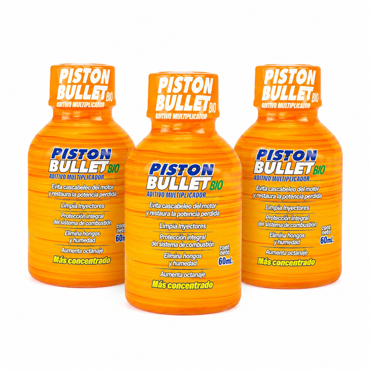 Piston Bullet BIO x3 Aditivo Combustible - Producto Fondo Blanco Ecuador