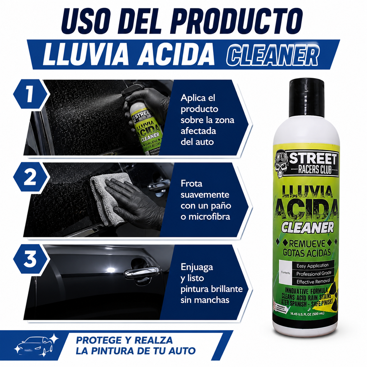 Lluvia Acida Cleaner - Guia de Uso 3 Pasos Ecuador