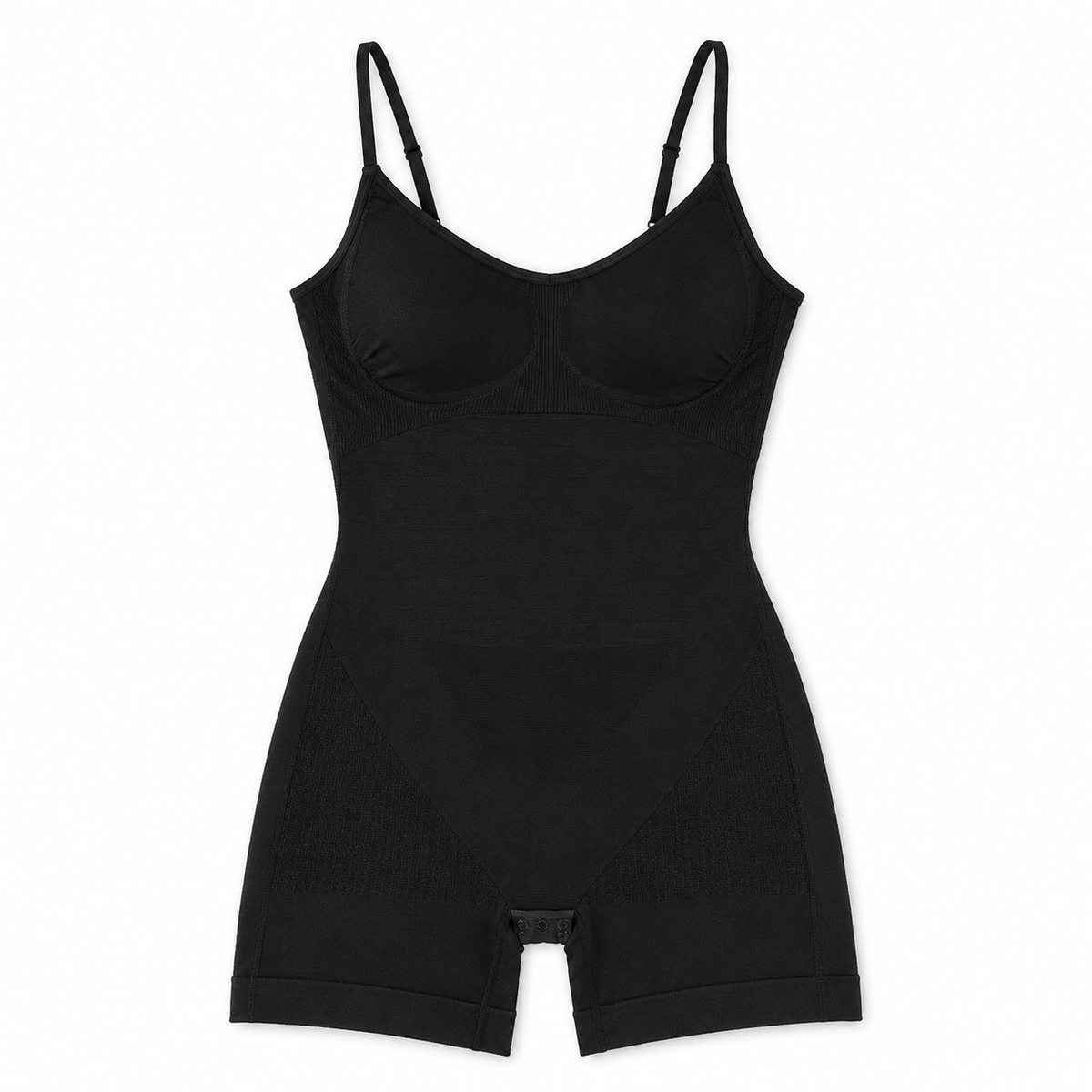 Faja Tejida Pierna Corta 2672 - Color Negro Flat Lay Ecuador