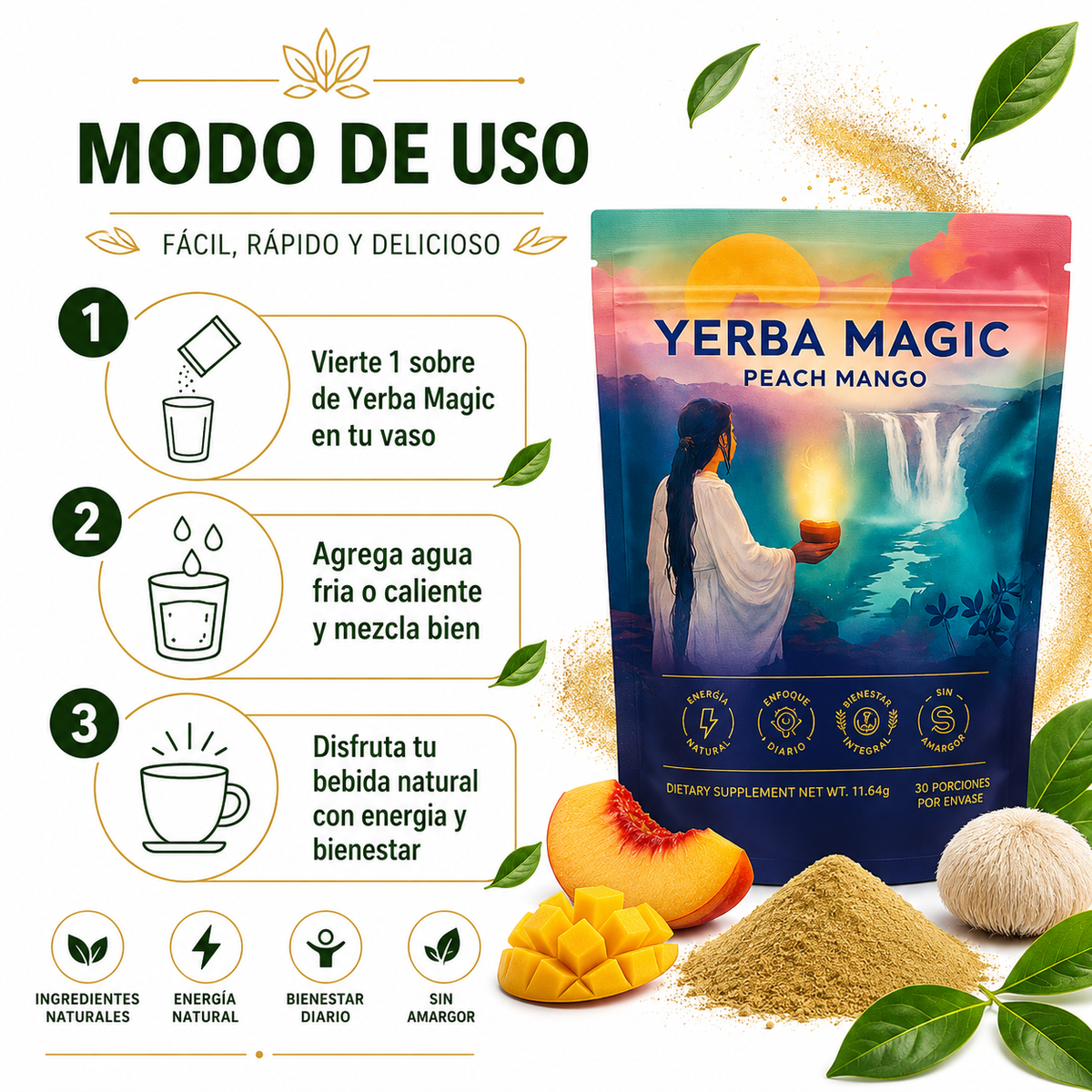 Yerba Magic - Guia de Uso 3 Pasos Ecuador