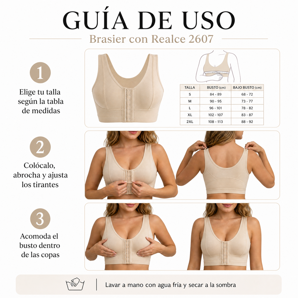 Brasier con Realce 2607 - Guía de uso 3 pasos Ecuador