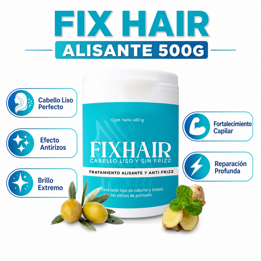 Fix Hair Alisante Antifrizz 500g - Cabello Natural