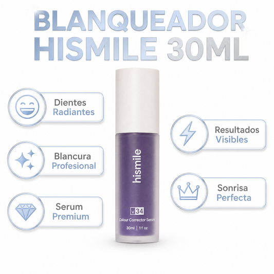 Blanqueador Dental HiSmile 30ml - Serum Dientes Blanco