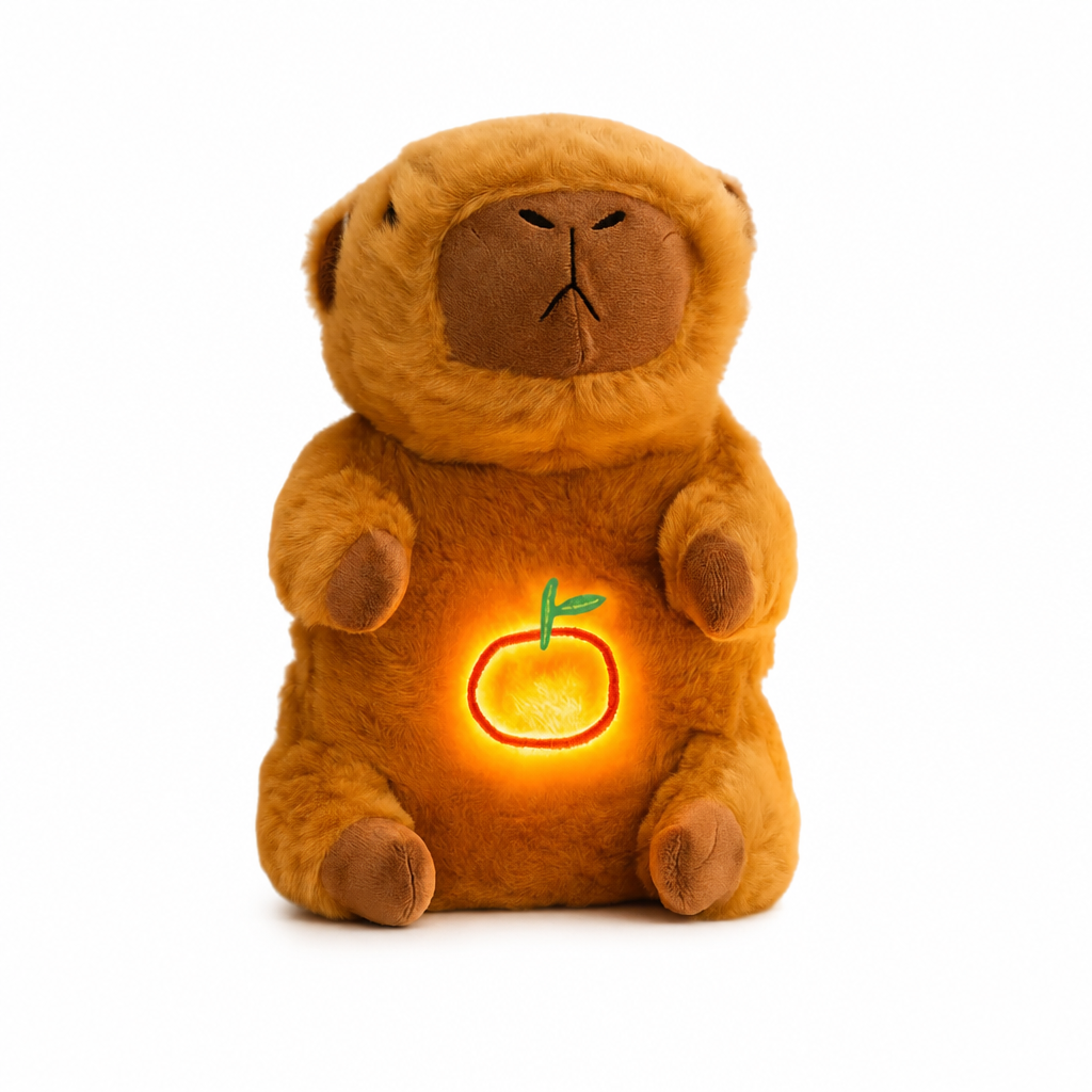 Peluche Capibara Relajante 26cm - Producto Fondo Blanco Ecuador
