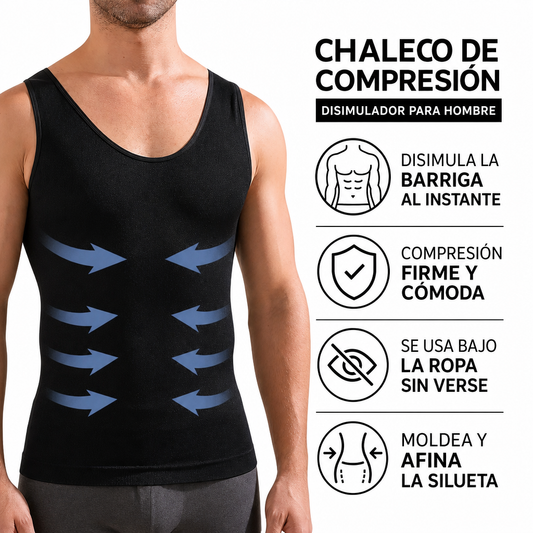 Chaleco Compresion - Infografico Disimula Barriga Ecuador