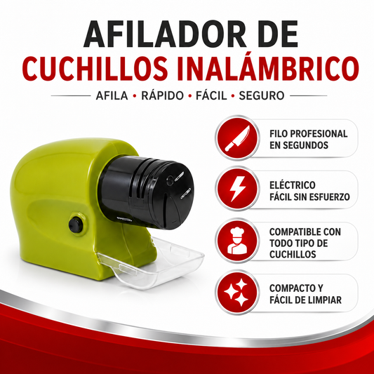 Afilador de Cuchillos Inhalámbrico - Filo Profesional en Segundos