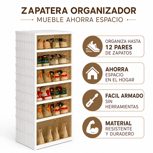 Zapatera Organizador - Mueble Ahorra Espacio para Zapatos