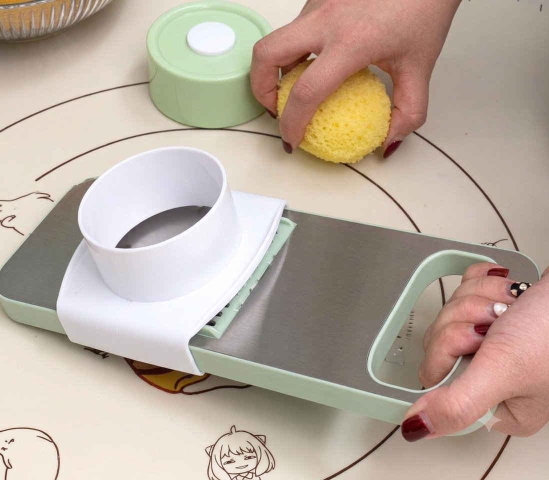 Cortador y Rebanador Multifuncional - Acero Inoxidable Cocina Premium