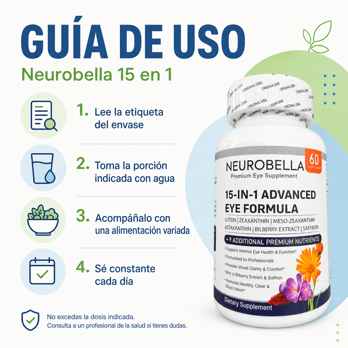 Guía de uso de Neurobella 15 en 1 paso a paso