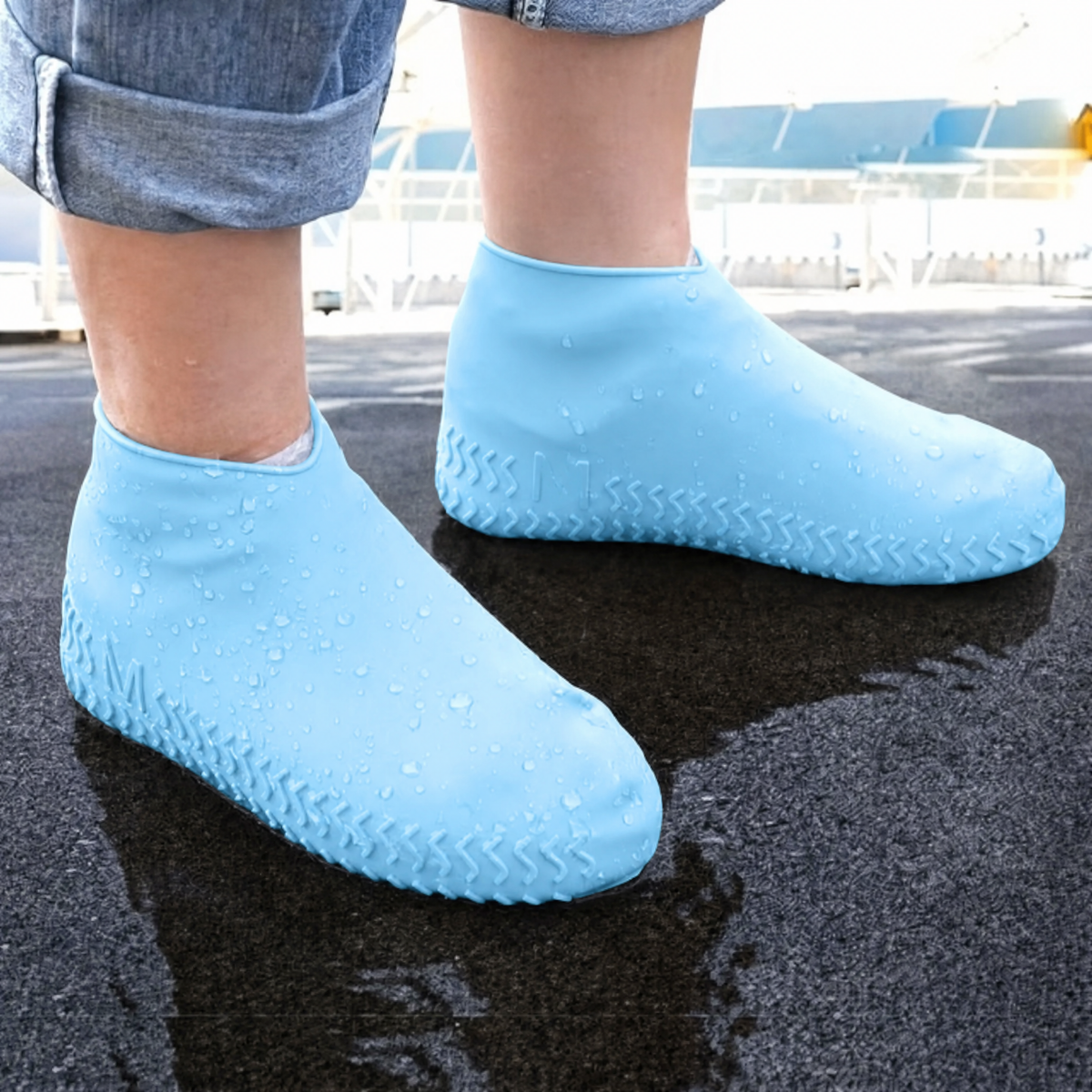Impermeable de Silicona para Zapatos - Color Celeste