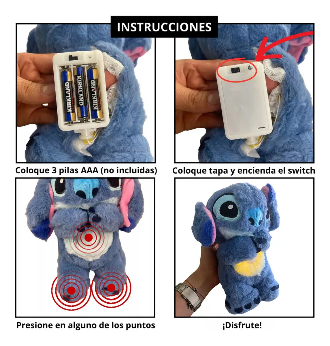 Peluche Stitch Relajante