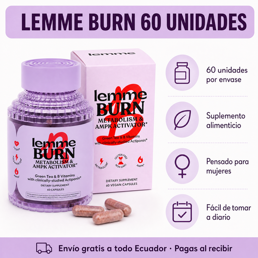 Lemme Burn 60 Unidades - Infografía del producto