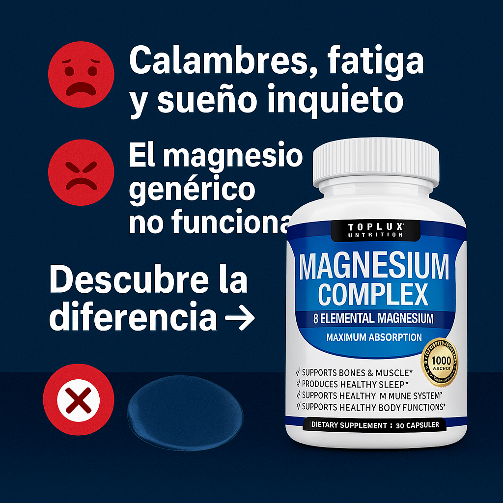 Magnesium Complex Toplux - 60 Cápsulas