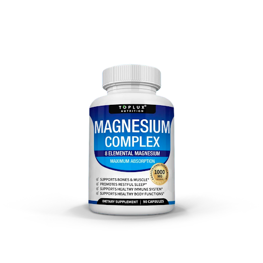 Magnesium Complex Toplux 90 Cápsulas - Relajación Muscular