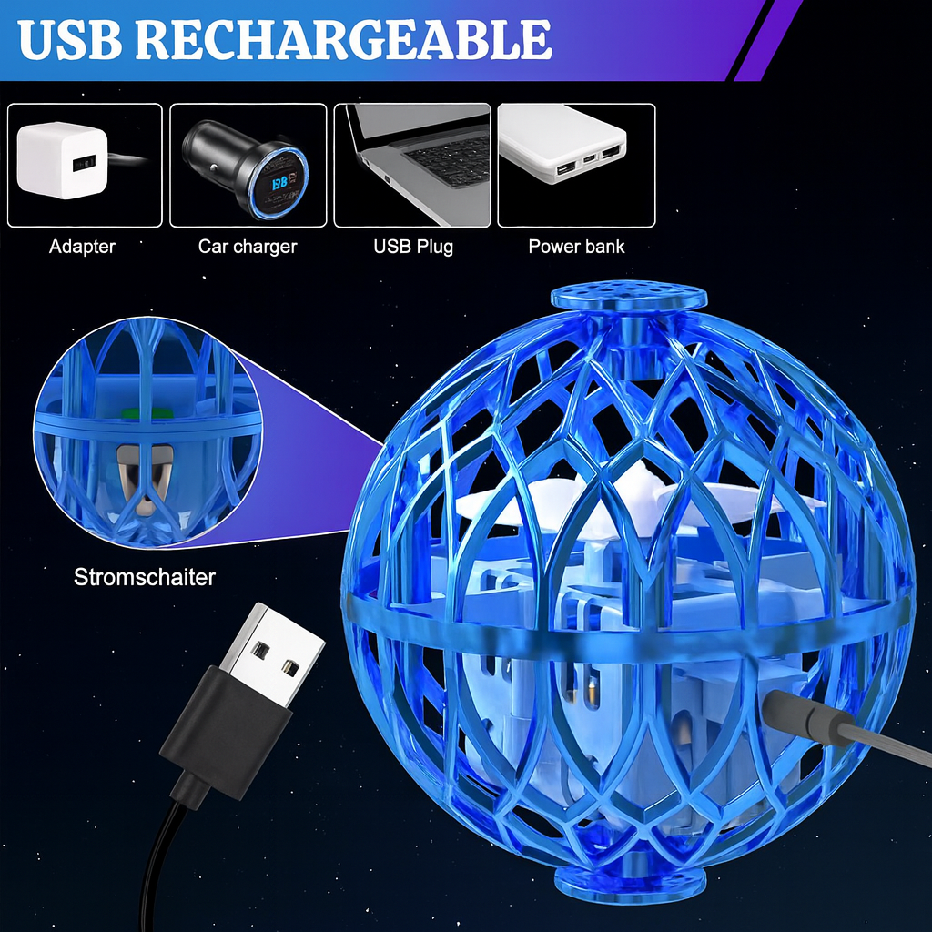 Pelota LED Voladora Spinner