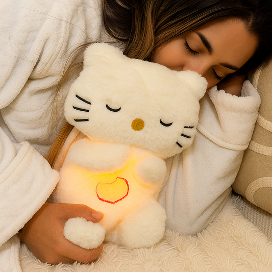 Gato peluche relajante