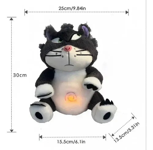 Peluche Gato Negro Relajante con Luz Suave Ecuador