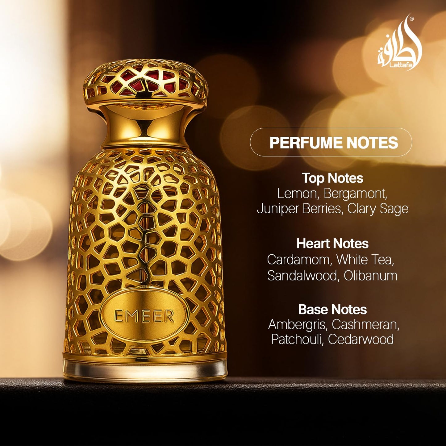 Perfume Emeer Lattafa 100ml - Fragancia Oriental Premium