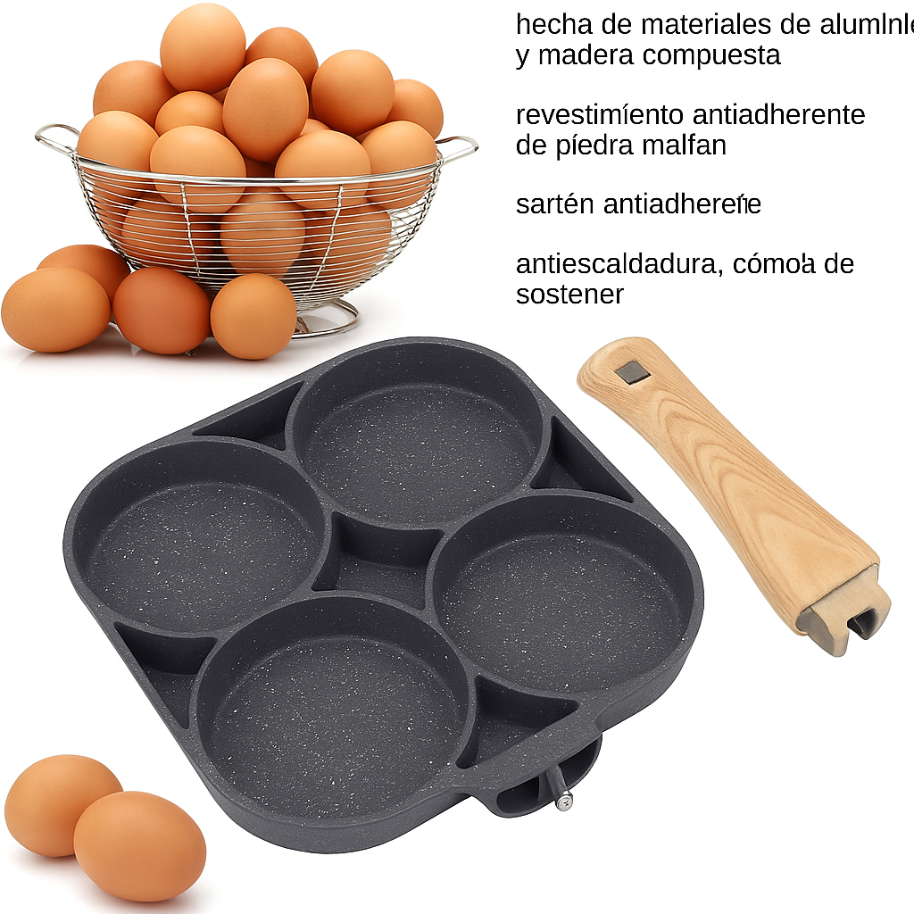 Sartén Antiadherente 4 Secciones