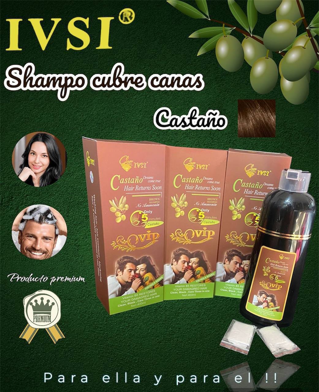 Shampoo Cubre Canas IVSI - 400 ml