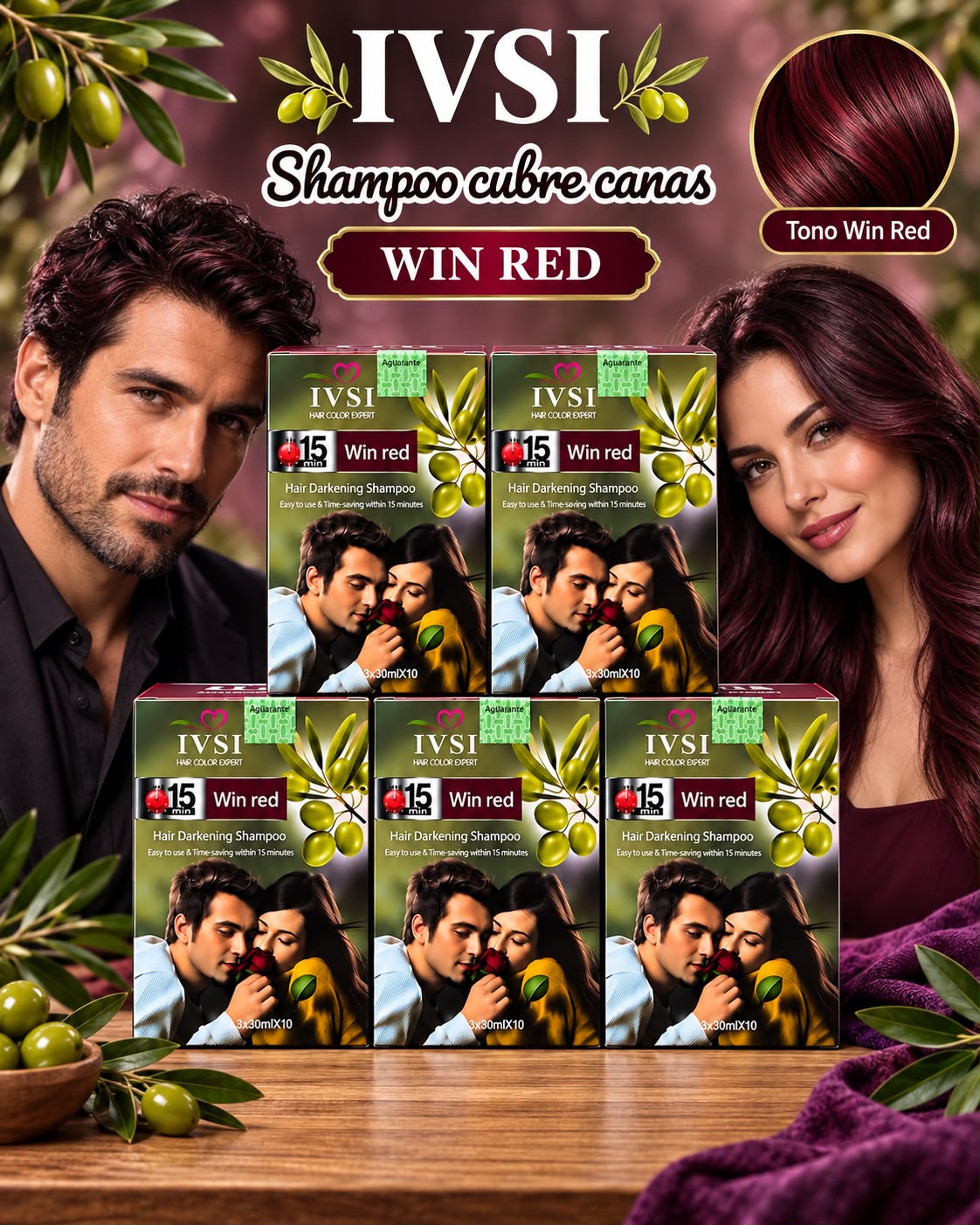 Shampoo Cubre Canas IVSI Caja de Sachets x10 - Cobertura Temporal Natural