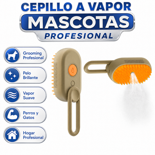 Cepillo Vapor Mascotas - Infografía Grooming