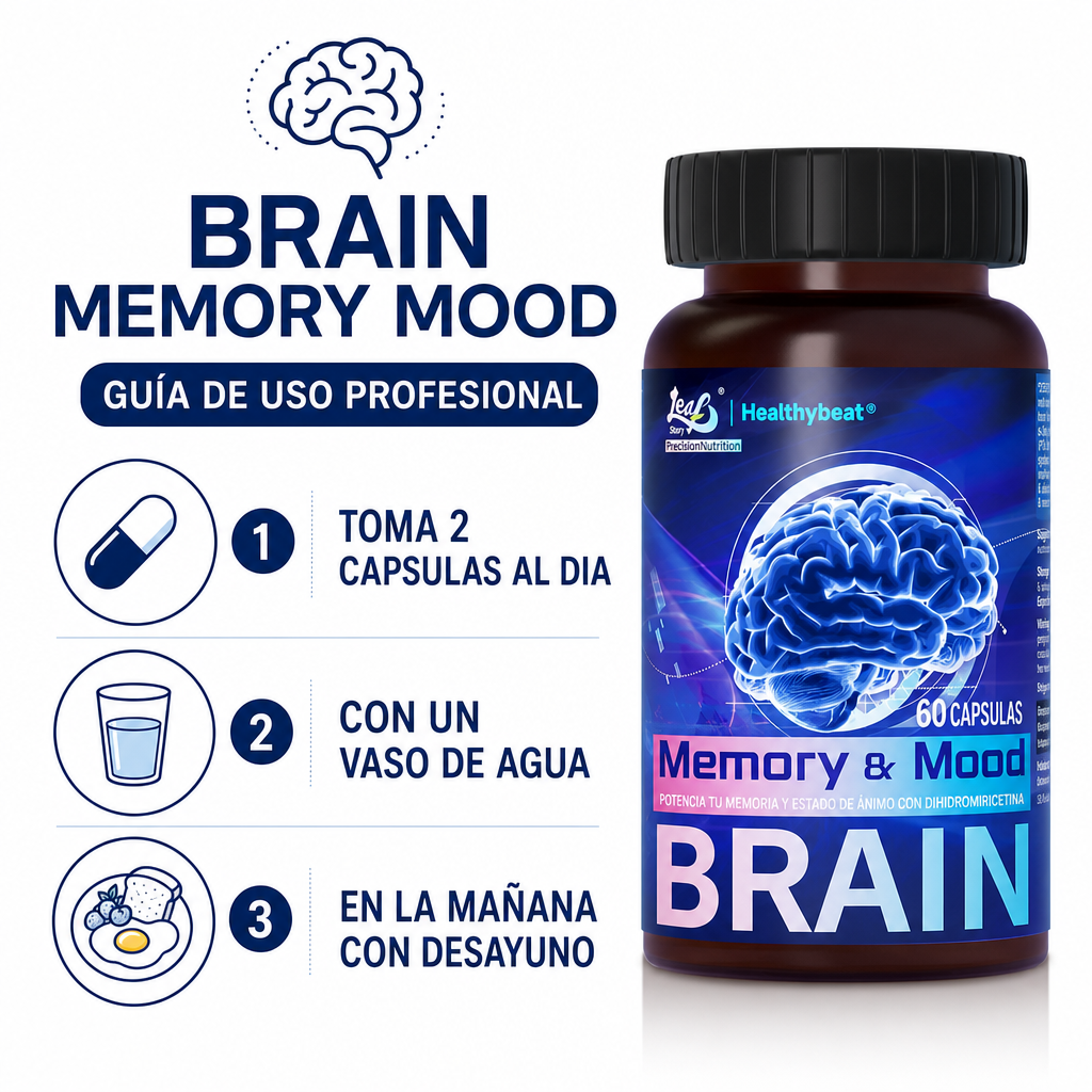 Brain Memory Mood 60 Capsulas - Modo de Uso 2 Capsulas Diarias Ecuador