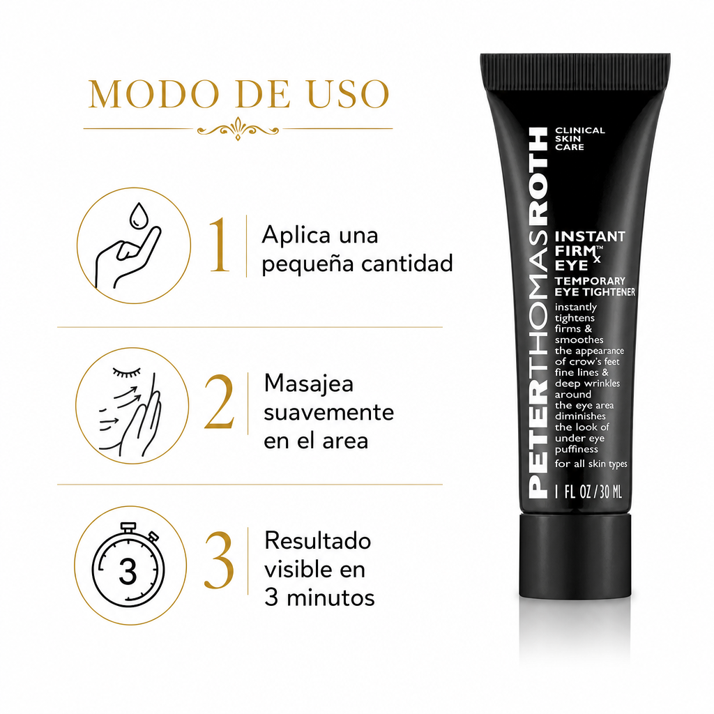 Crema Peter Thomas Roth 30ml - Guia de Uso 3 Minutos Ecuador