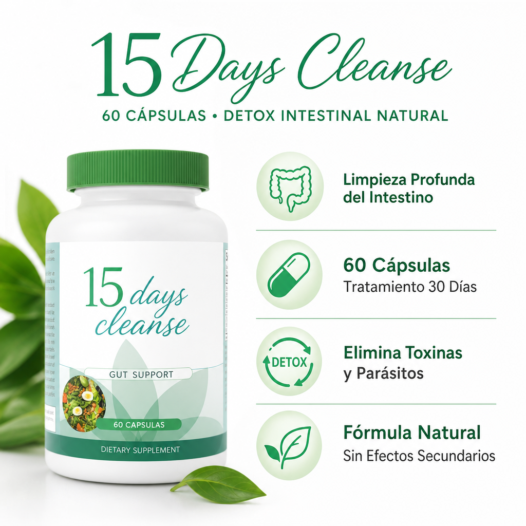 15 Days Cleanse - Infografico Limpieza Intestinal 30 Dias Ecuador