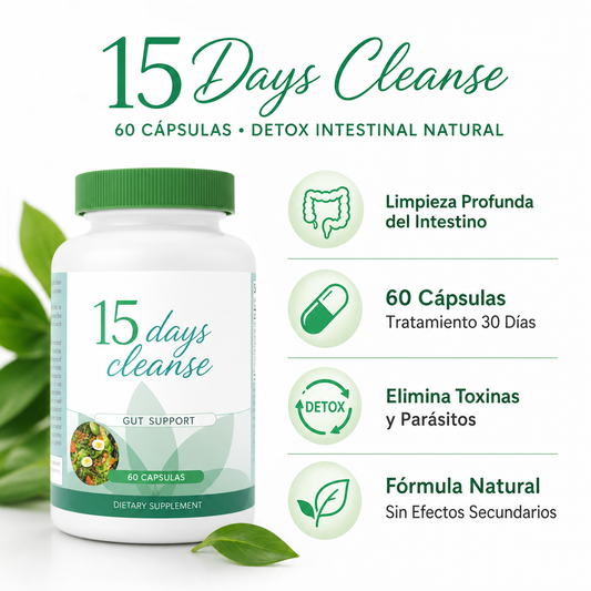 15 Days Cleanse - Infografico Limpieza Intestinal 30 Dias Ecuador