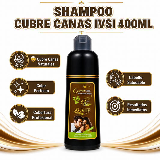 Shampoo Cubre Canas IVSI 400ml - Cobertura Natural Premium