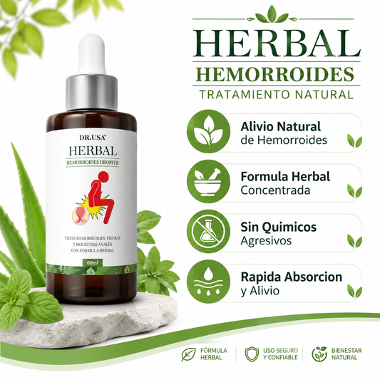 Herbal Hemorroides 60ml Tratamiento Natural - Infografico Ecuador