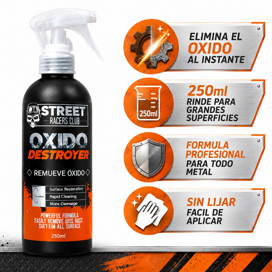 Quita Oxido Destroyer - Infografico Elimina Oxido Industrial Ecuador