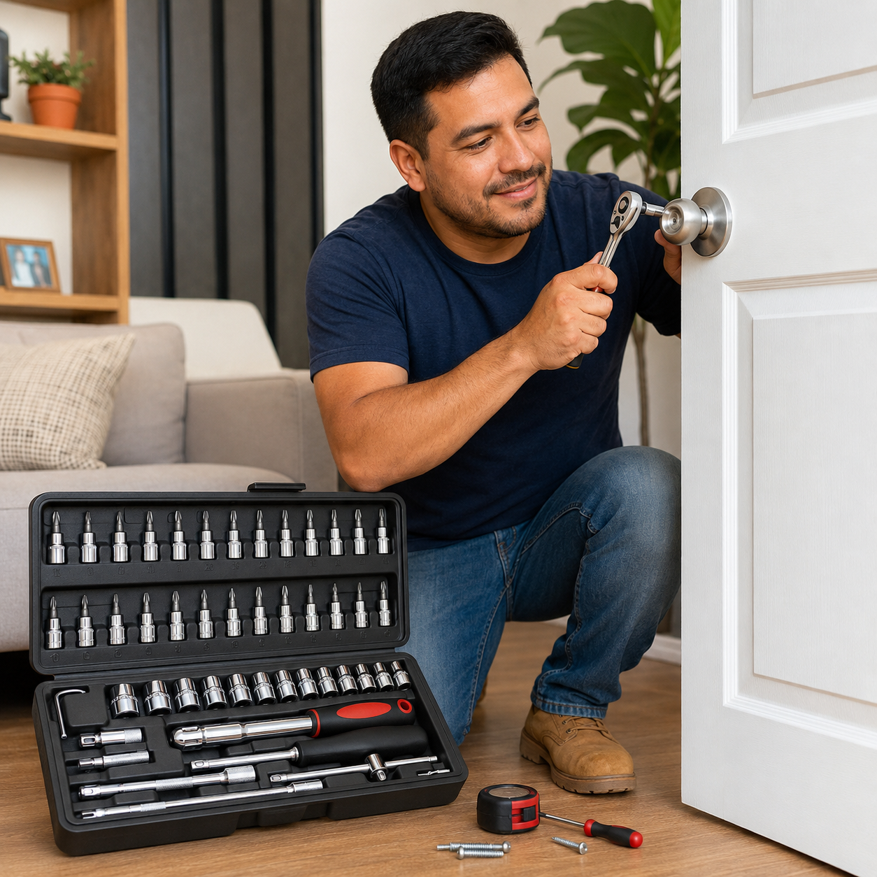 Juego Herramientas 46en1 - Lifestyle Hombre Reparaciones Hogar Ecuador