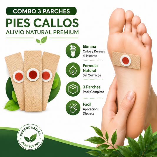 Combo 3 Parches Callos - Infografico Natural Ecuador