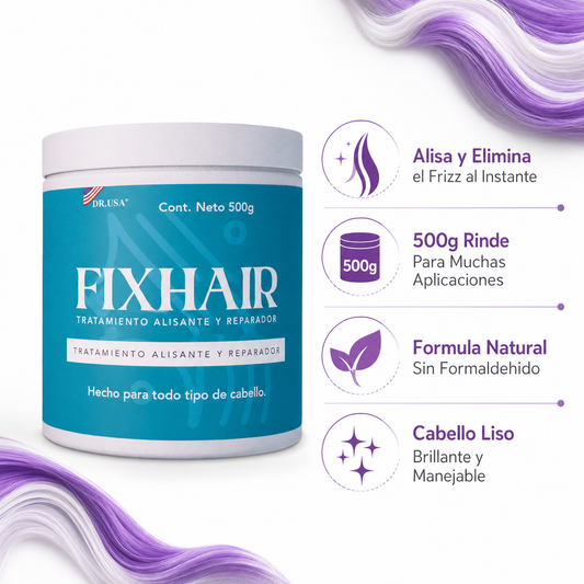 Fix Hair Alisante - Infografico Natural Sin Formaldehido Ecuador