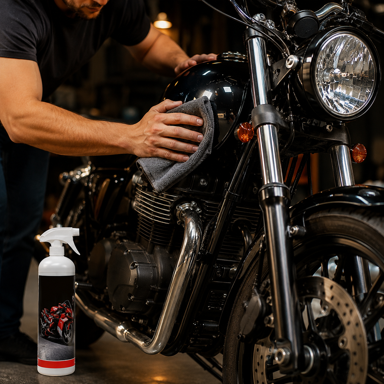 Full Moto Wash Wax - Lifestyle Moto Brillante Limpieza Profesional Ecuador