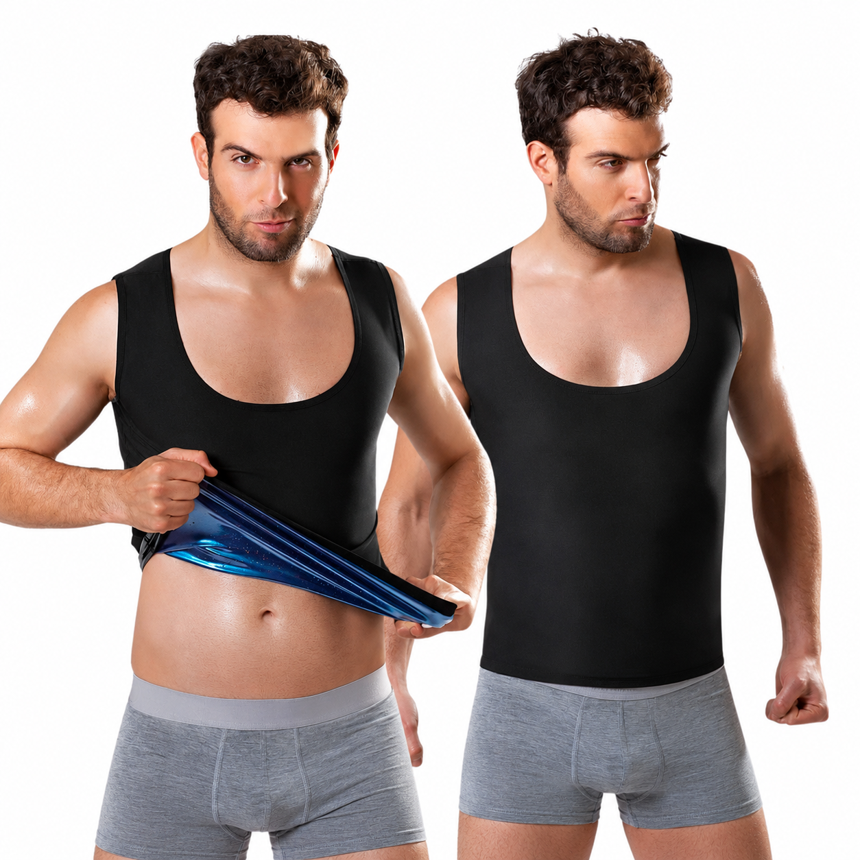 Faja Quema Grasa Hombre Moldeador Neopreno - Producto Fondo Blanco Ecuador