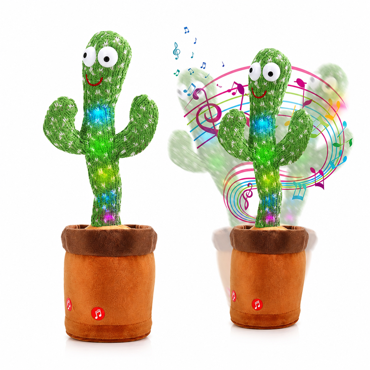 Cactus Bailarin Juguete Interactivo - Producto Fondo Blanco Ecuador